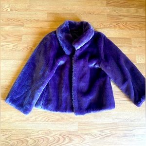 Gorgeous purple fur coat